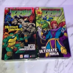 Two Teenage Mutant Ninja Turtles VHS